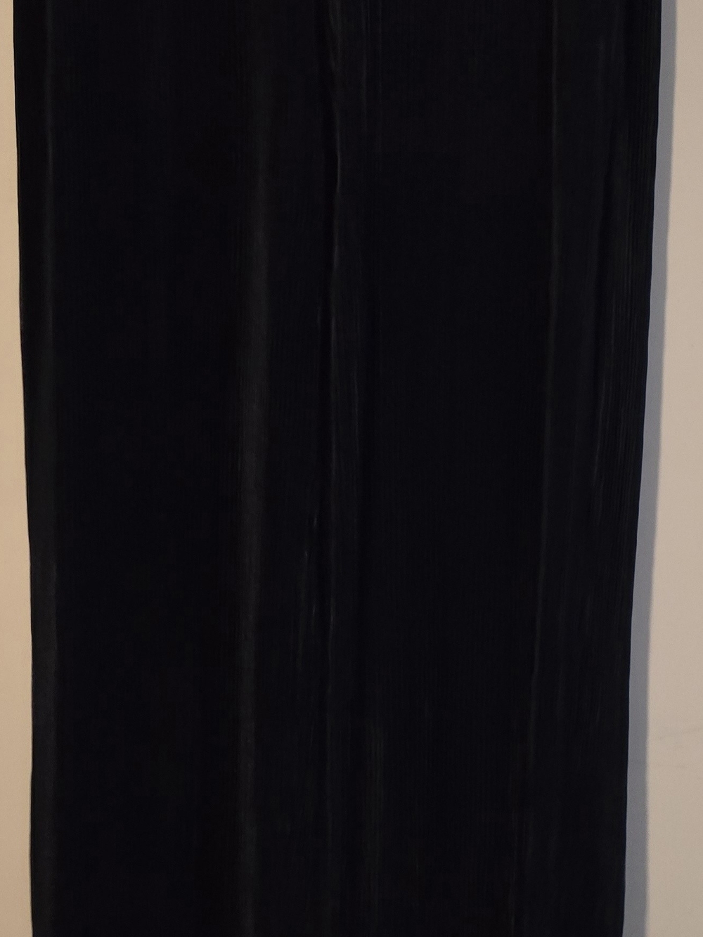 Commense Navy Blue Wide-Leg Elastic Waist Pants